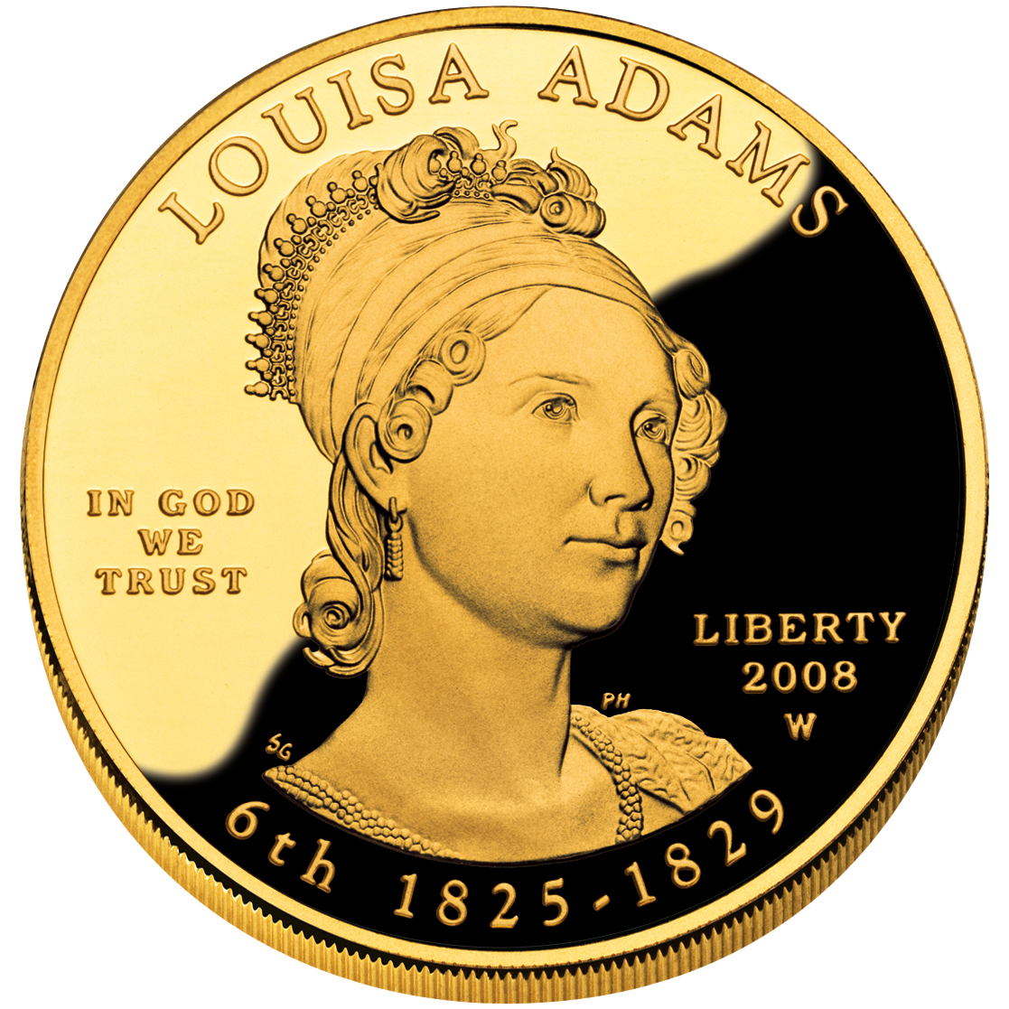 Louisa Adams Gold Coin Obverse