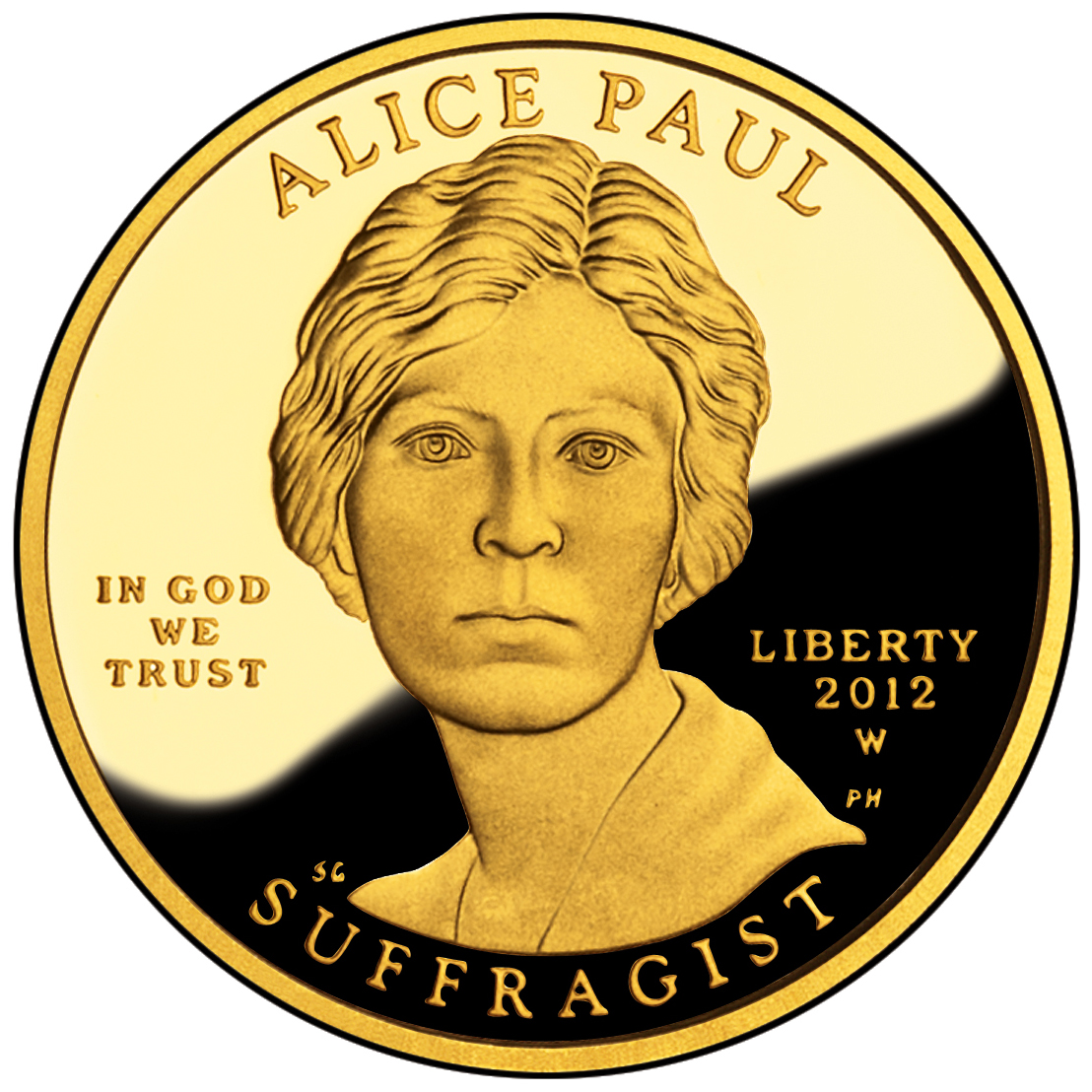 Alice Paul Gold Coin Obverse
