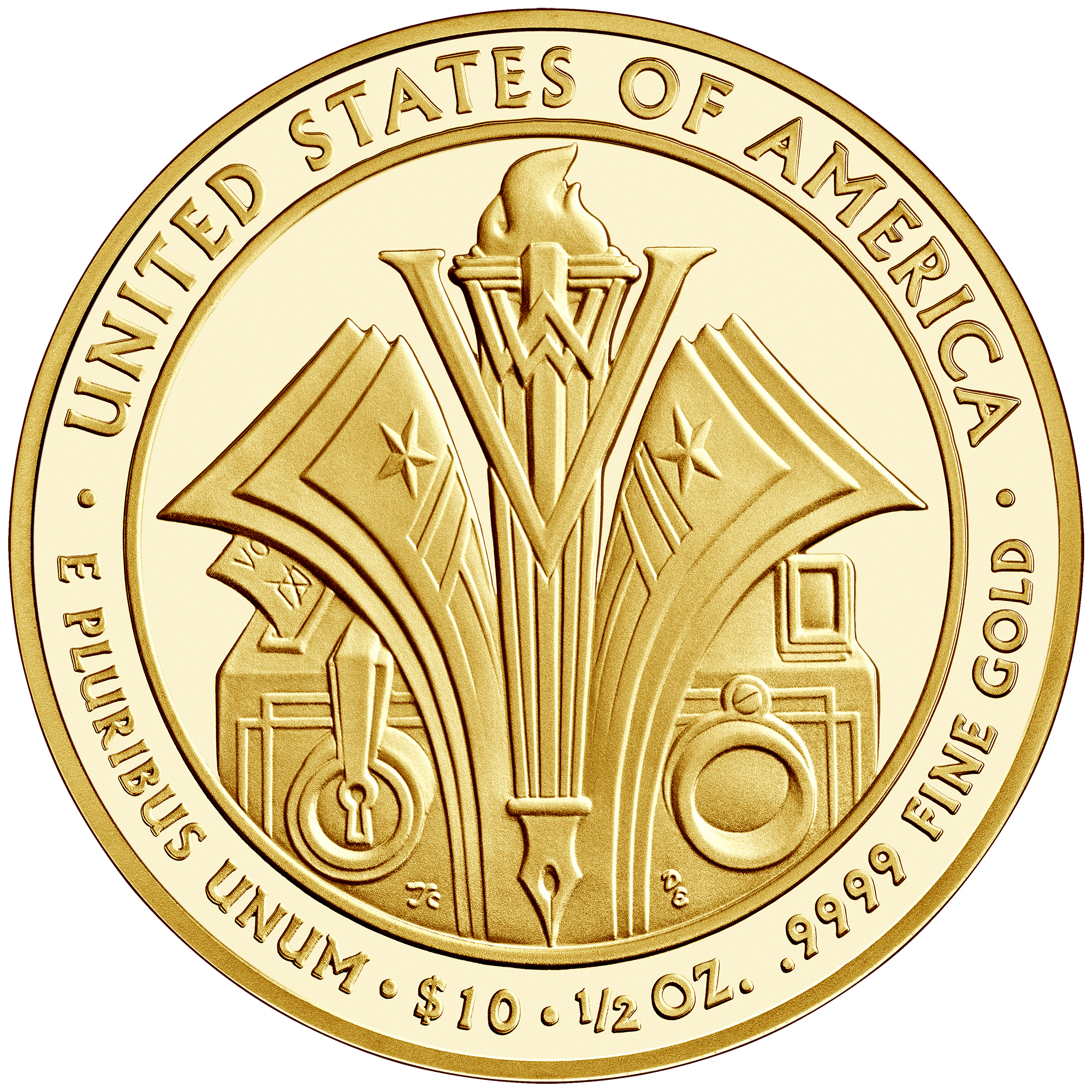 First Spouse Florence Gold Coin Reverse