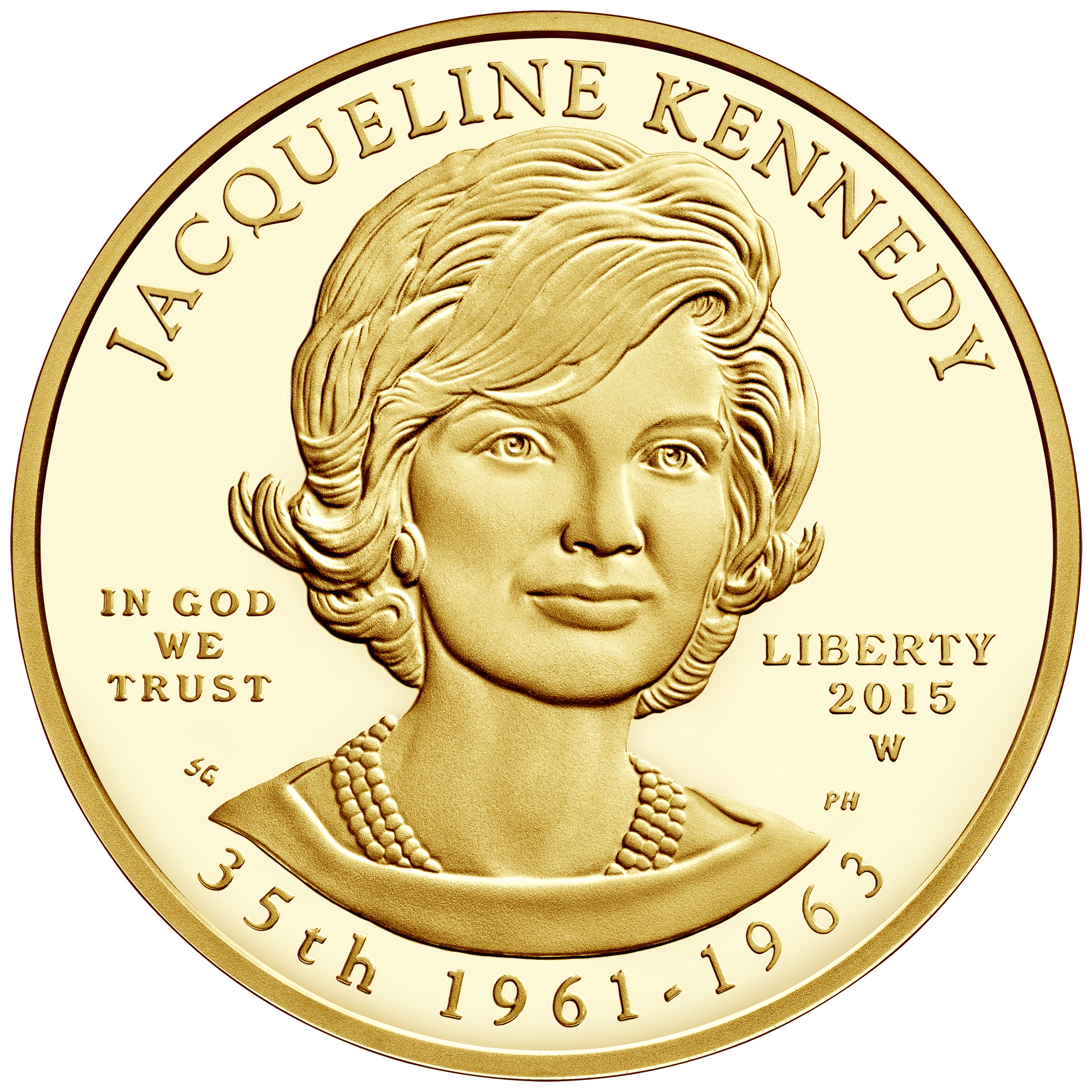 Jackie Kennedy Gold Coin Obverse