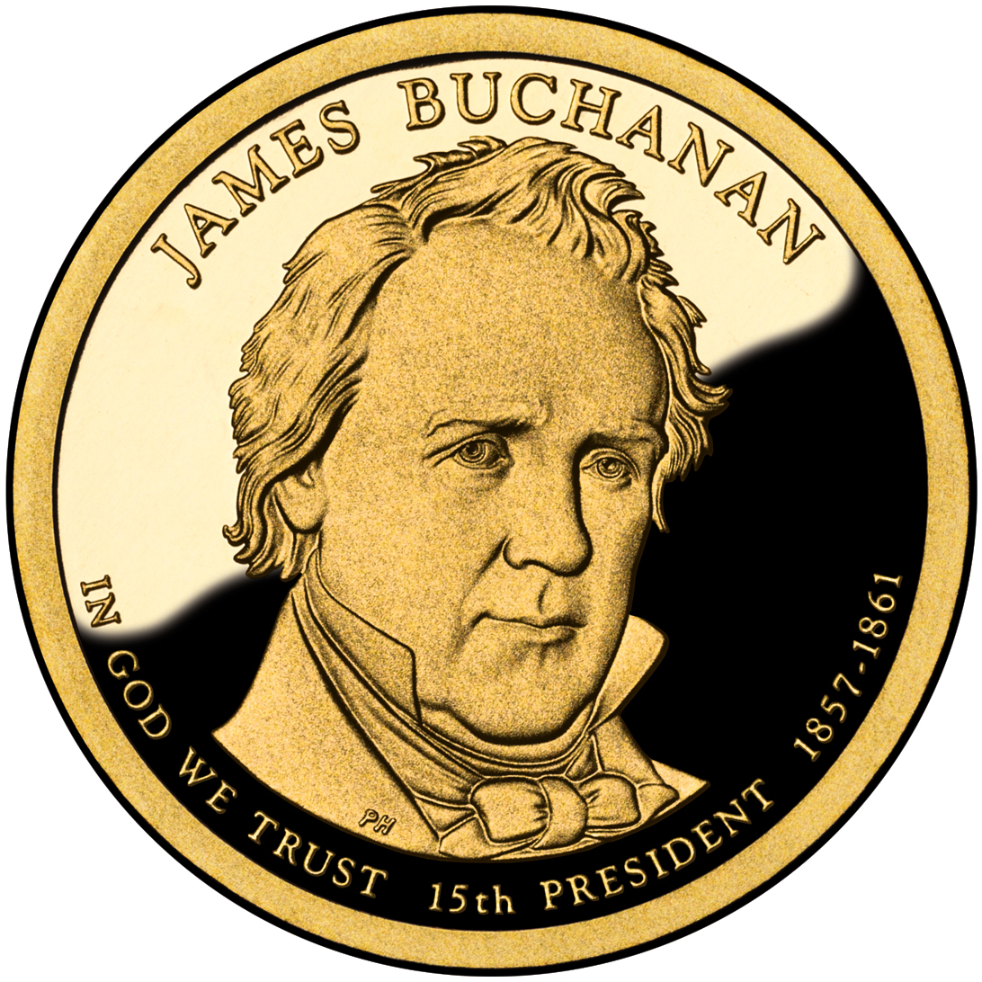 Presidential $1 Coin - James Buchanan Obverse