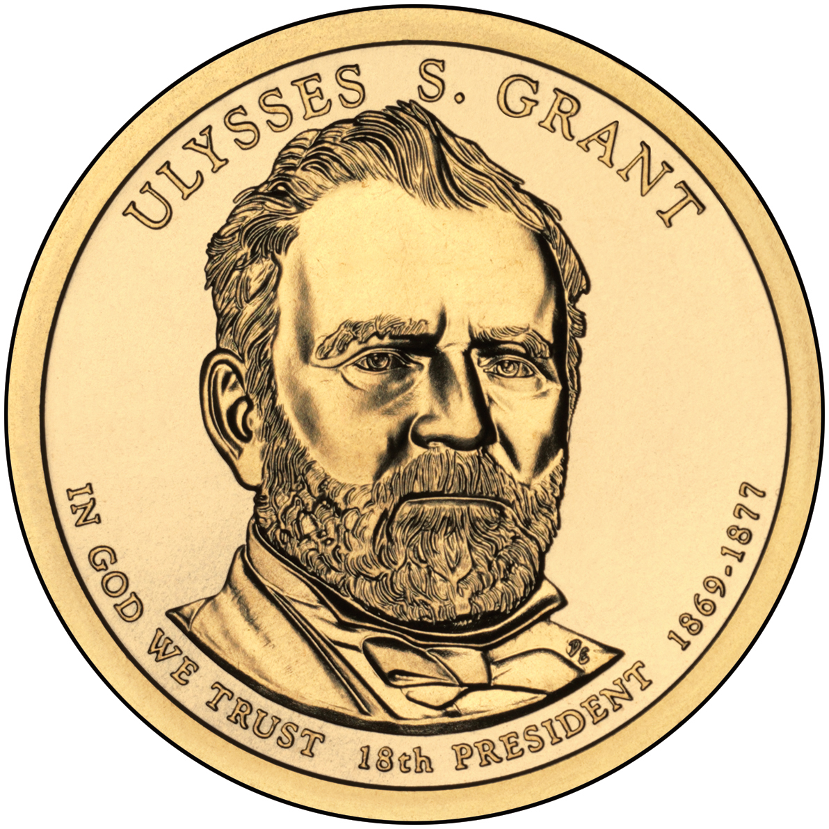 Ulysses S. Grant $1 Coin Obverse
