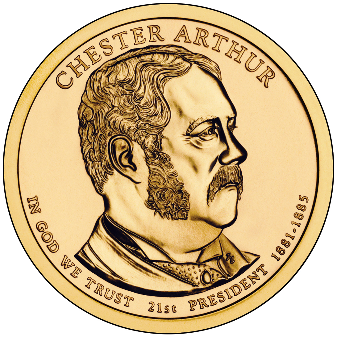 Chester A. Arthur $1 Coin Obverse