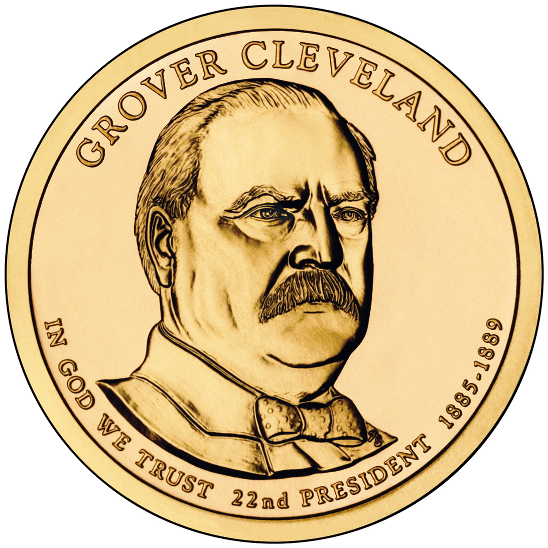 Grover Cleveland $1 Coin - First Term Obverse