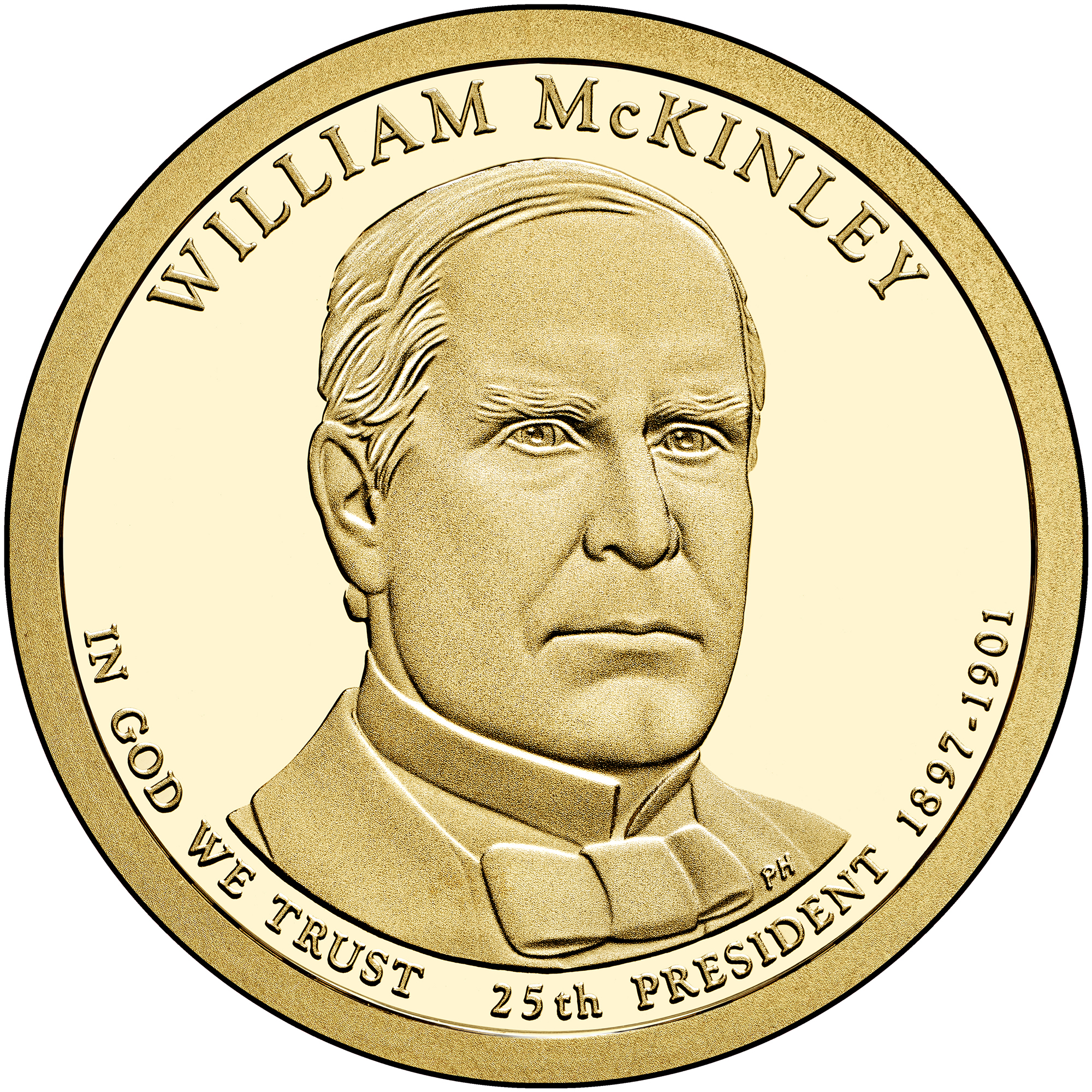 Presidential $1 Coin - William McKinley Obverse