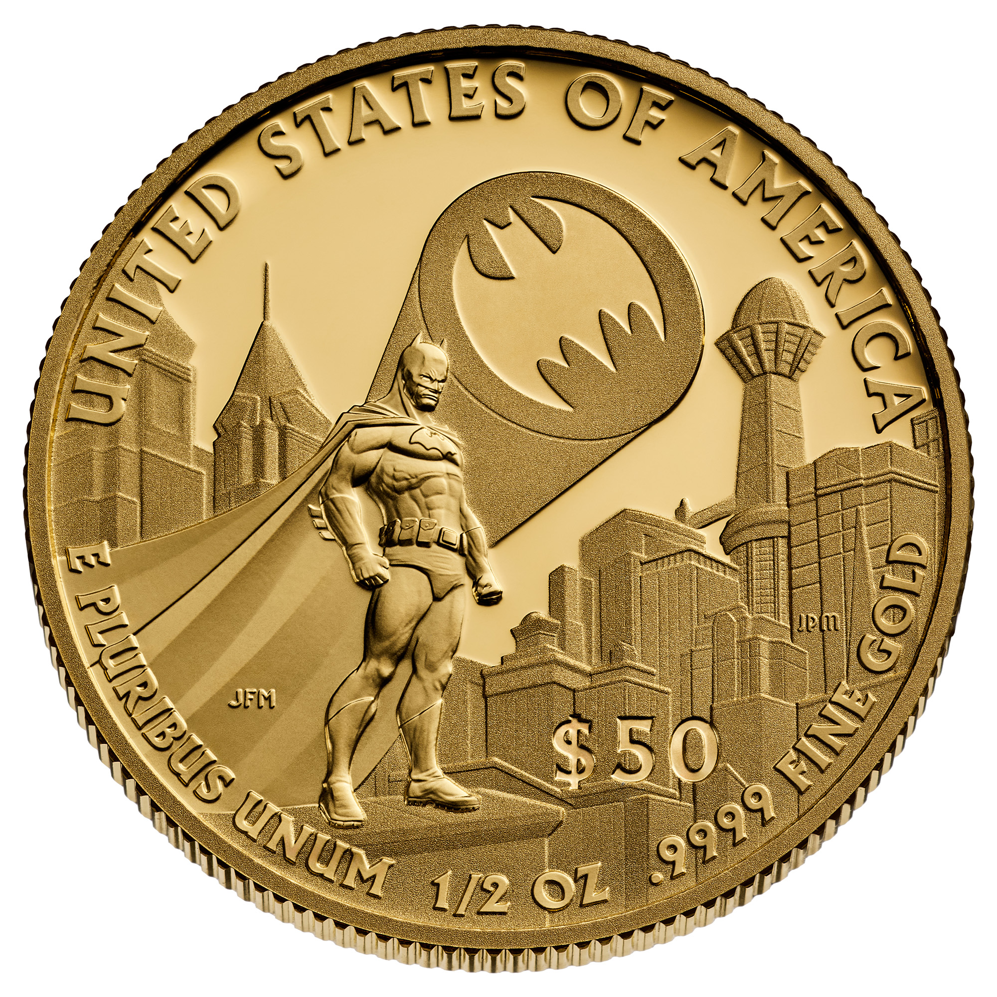 Batman Gold Coin Reverse
