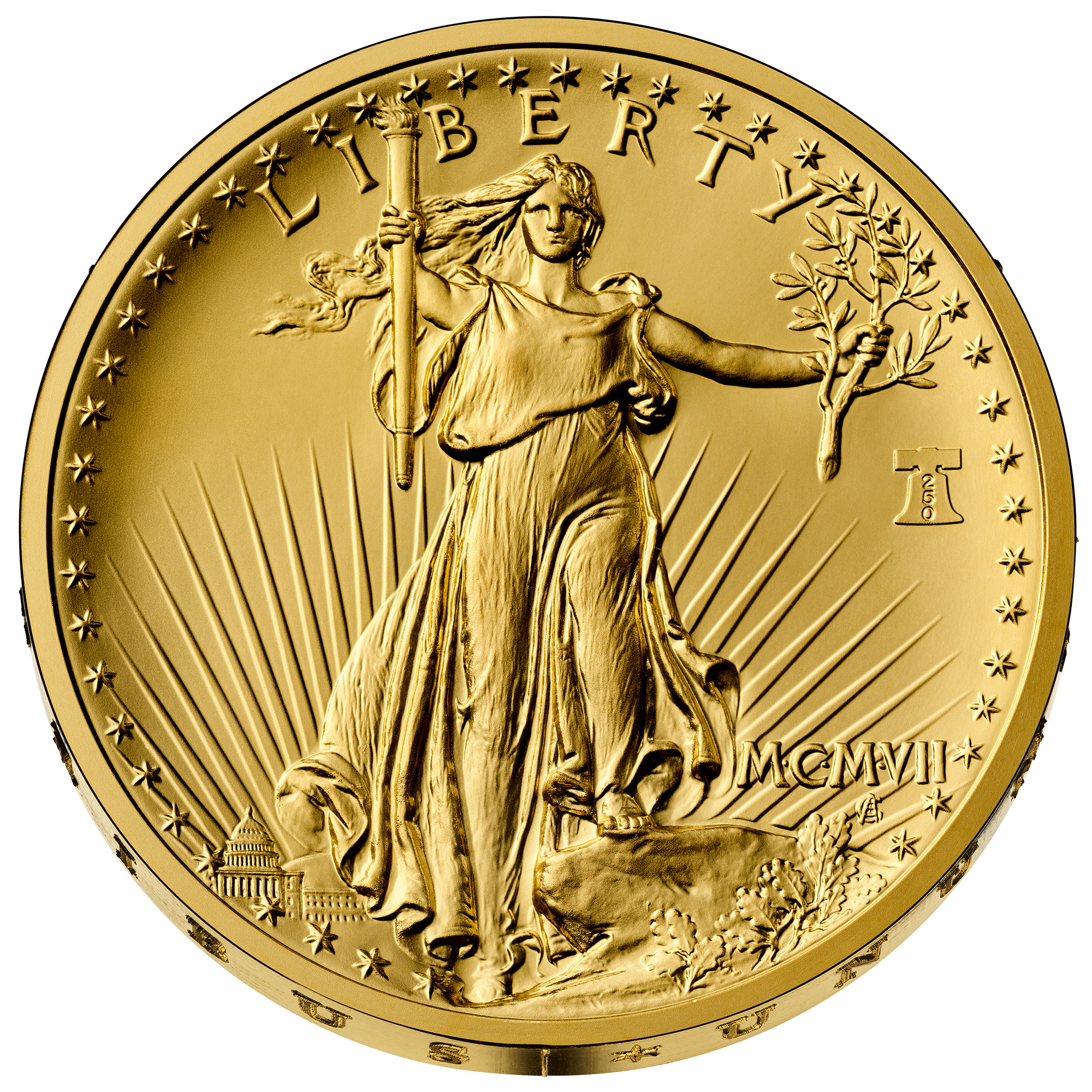 1907 Double Eagle Gold Obverse