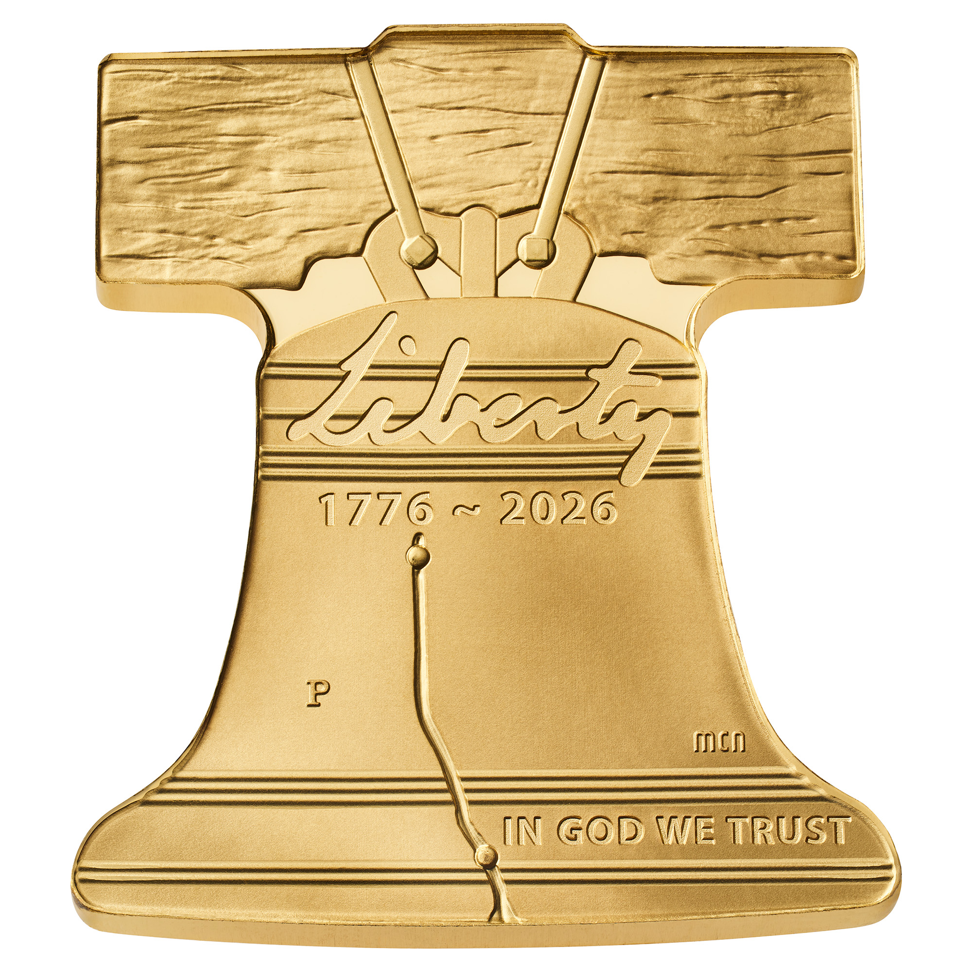 Freedom Ringing Liberty Bell Gold Coin - 1/2 Oz