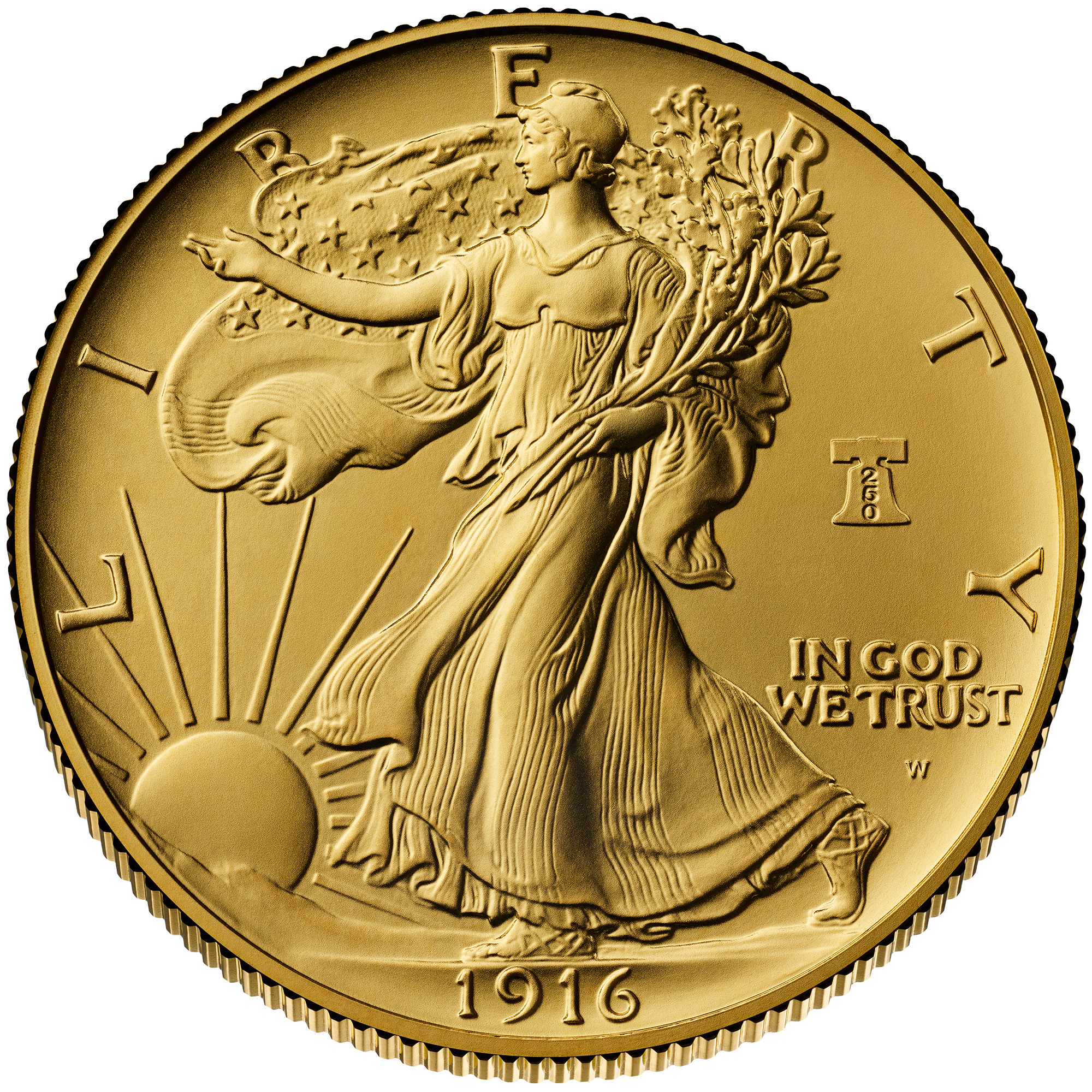 Walking Liberty Gold Obverse