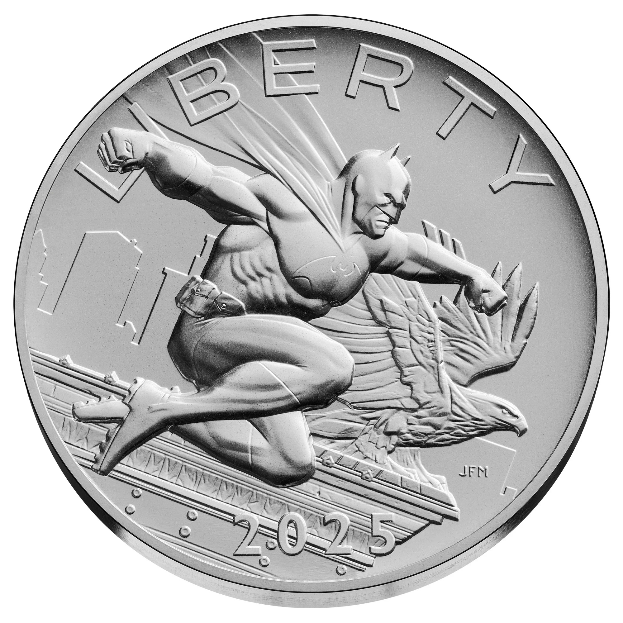Batman Silver Medal Obverse