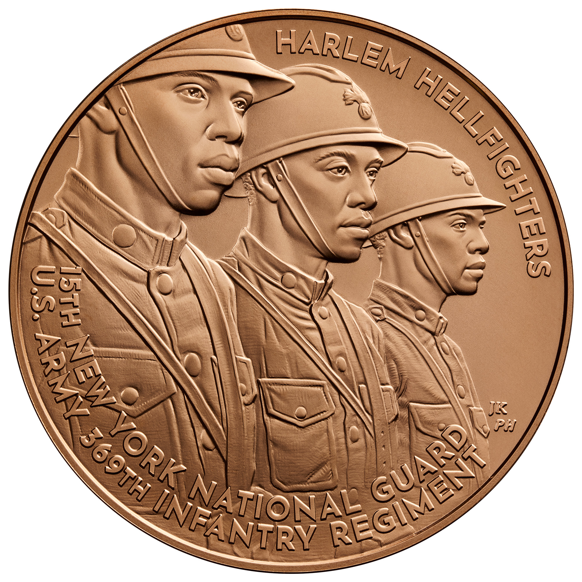Harlem Hellfighters Bronze Medal Obverse
