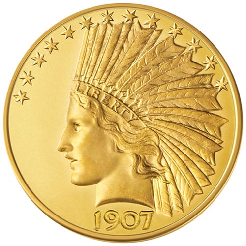 1907 Gold Eagle Obverse