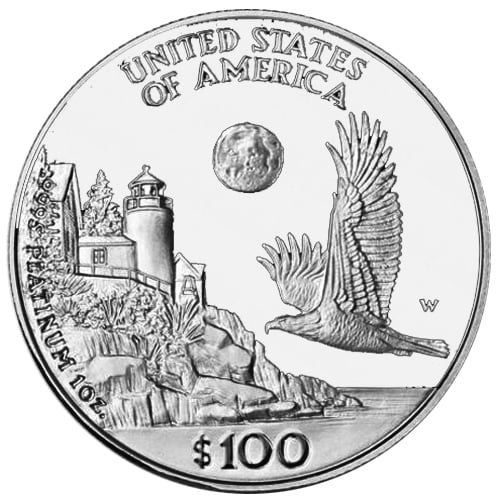 Platinum Proof Coin Reverse