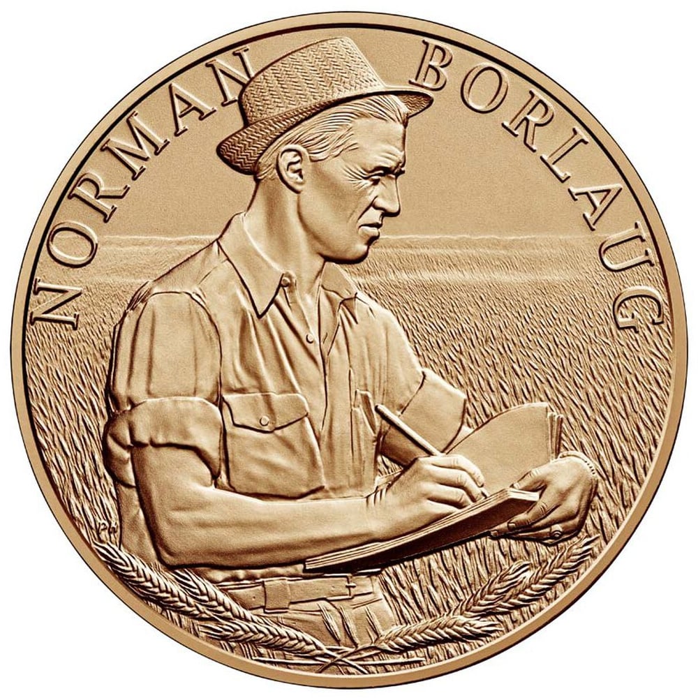 Norman Borlaug Bronze Medal Reverse