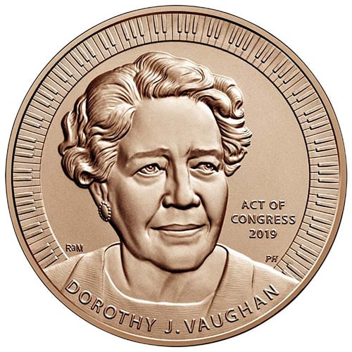 Dorothy Vaughan Bronze Medal Obverse