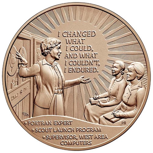 Dorothy Vaughan Bronze Medal Reverse