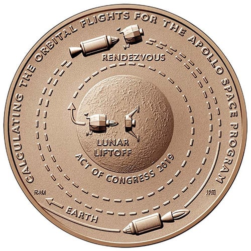 Katherine Johnson Bronze Medal Reverse