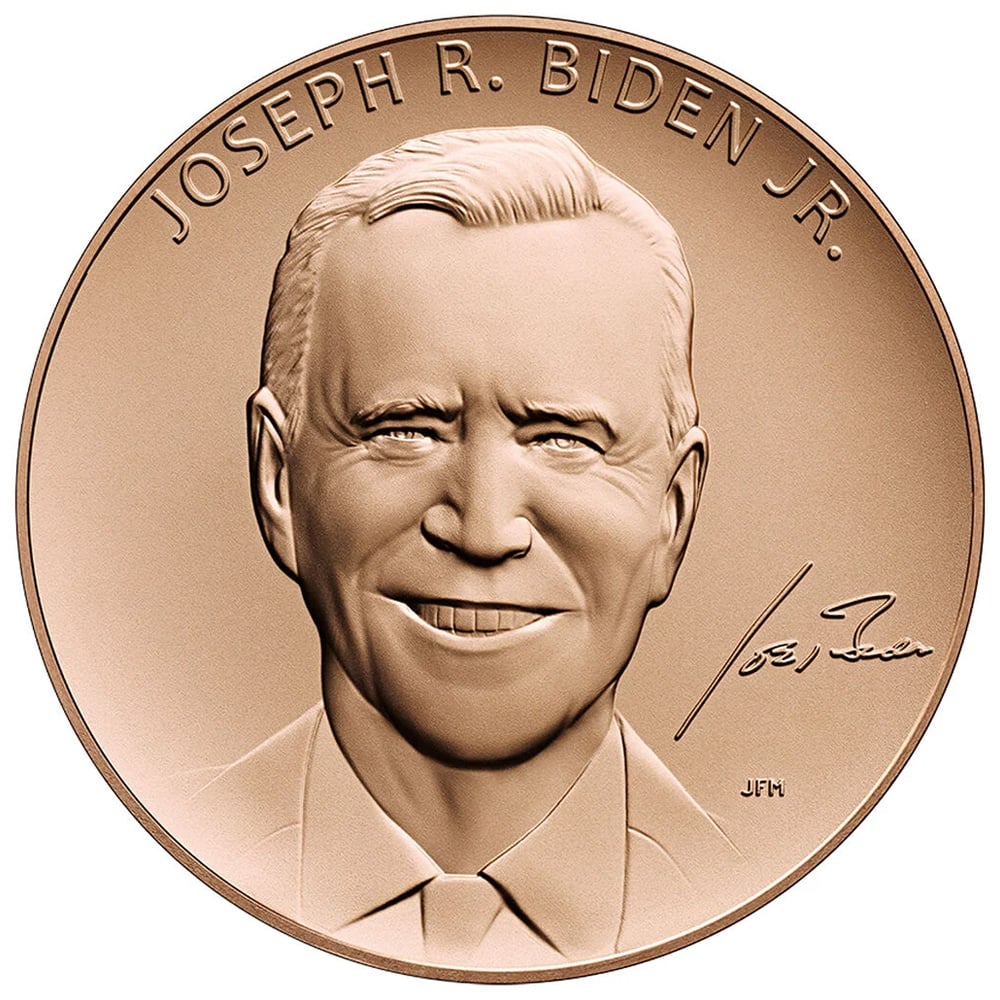 President Biden Bronze Medal Obverse