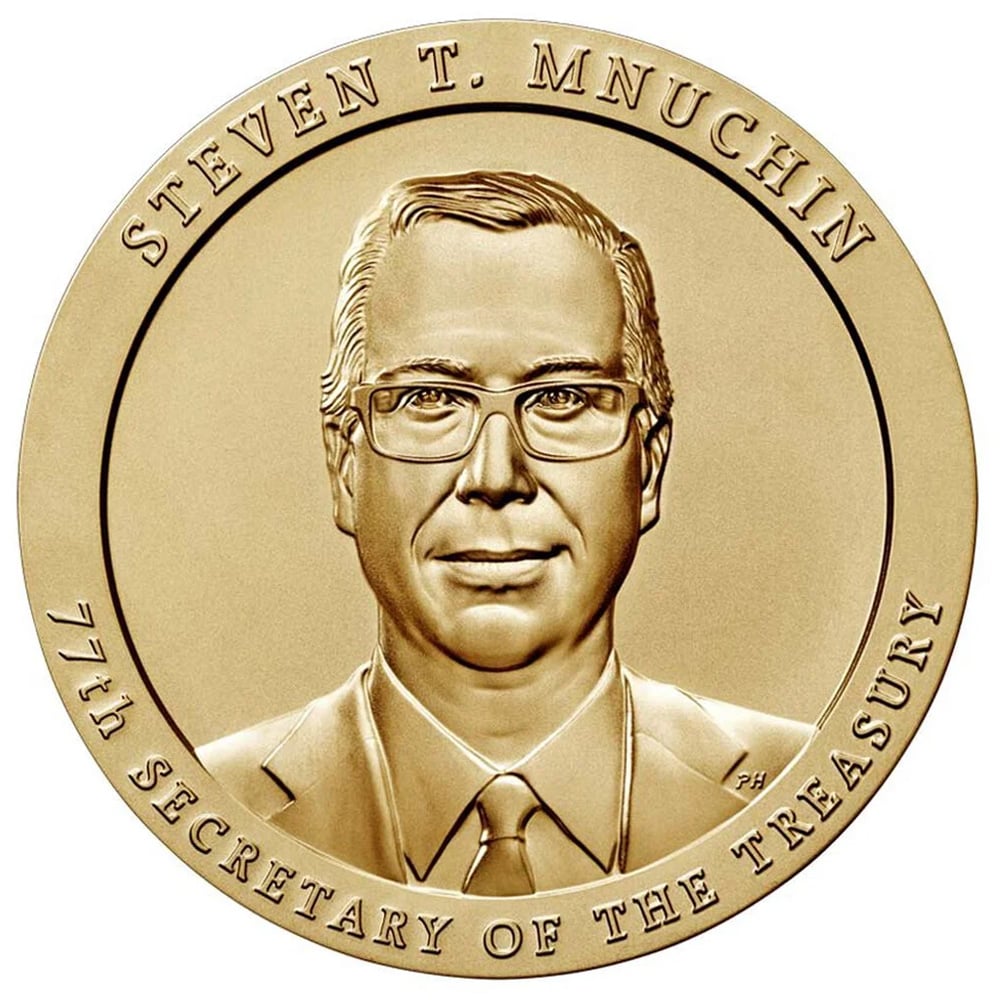 Secretary Mnuchin Medal Obverse