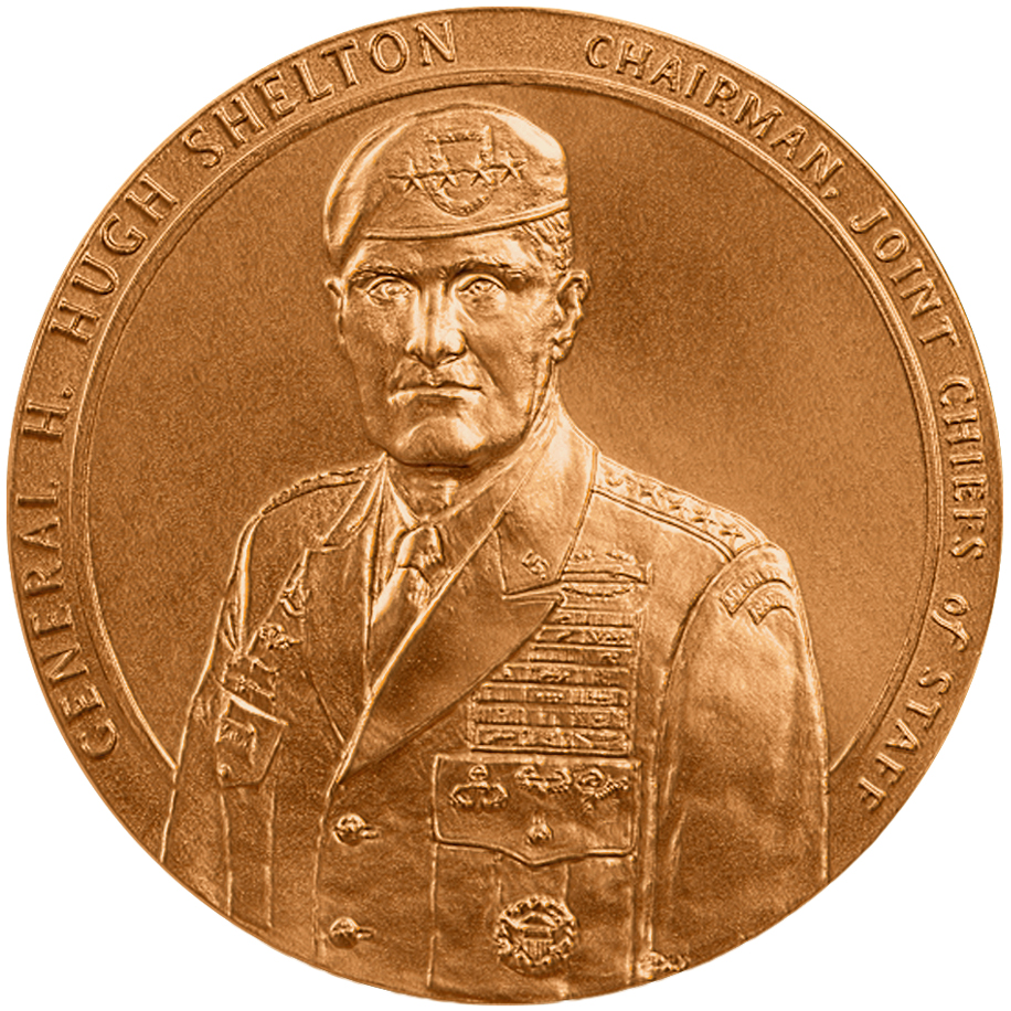 General H. Hugh Shelton Bronze Medal Obverse