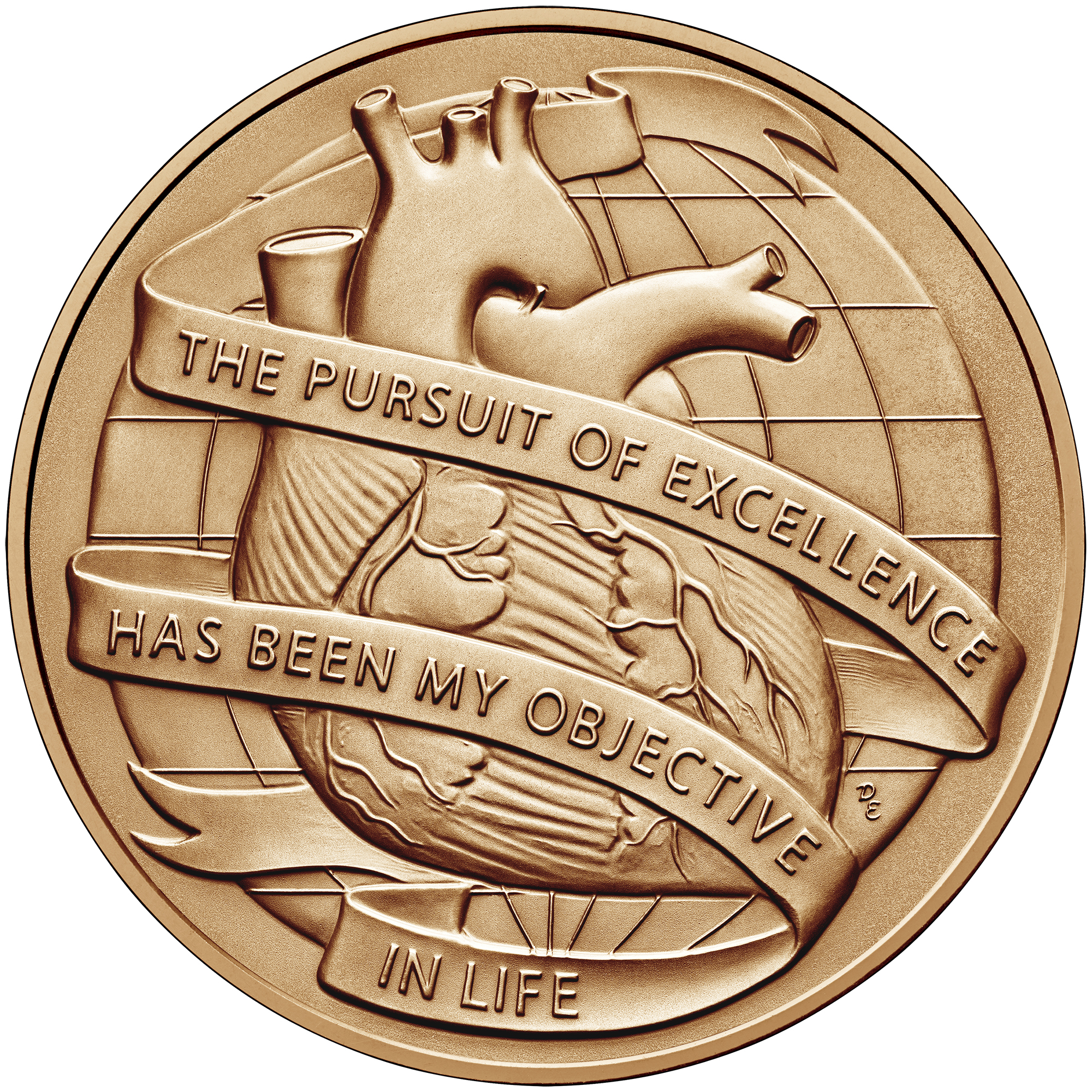 Dr. Michael E. DeBakey Bronze Medal Reverse