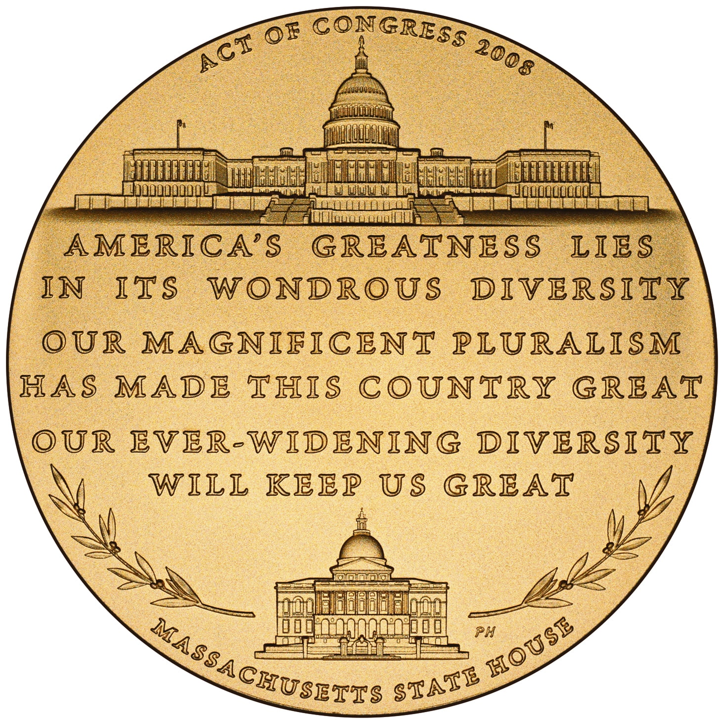 Senator Edward William Brooke Medal Reverse