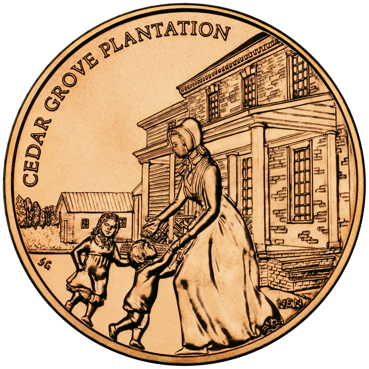 Letitia Tyler Bronze Medal Reverse