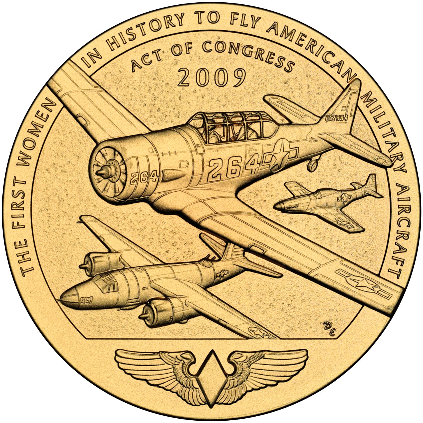Women Airforce Service Pilots Medal Reverse