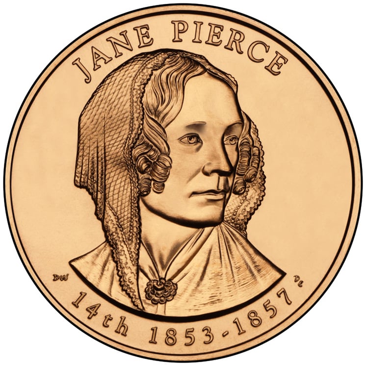 Jane Pierce Bronze Medal Obverse
