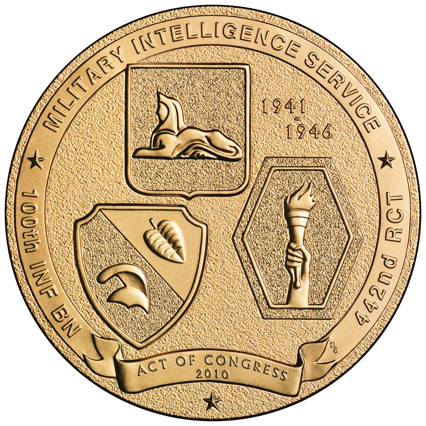 Nisei Soldiers of WWII Bronze Medal Reverse