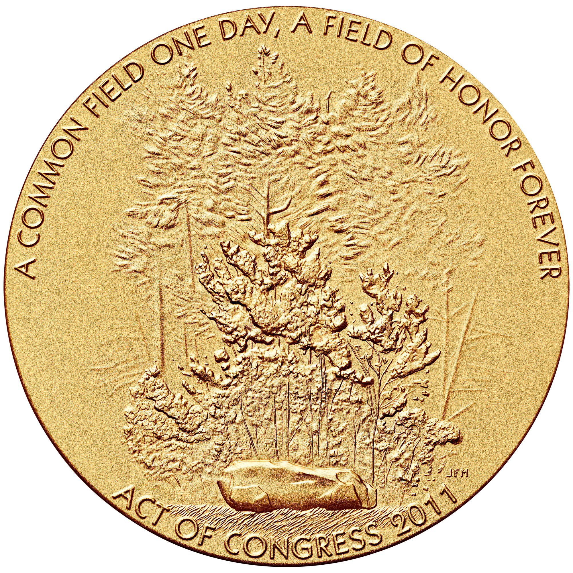 2011 Fallen Heroes Flight 93 bronze medal obverse