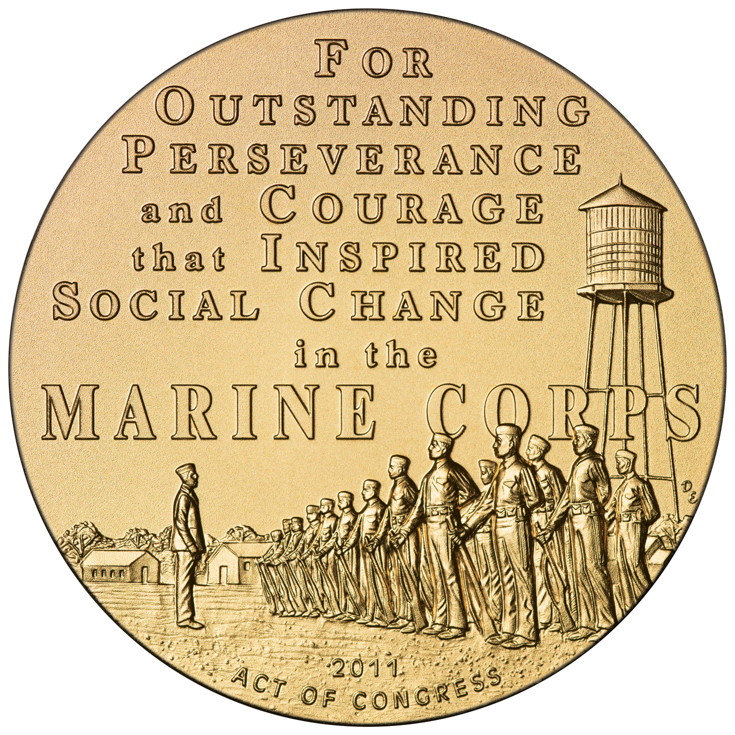 Montford Point Marines Bronze Medal Reverse