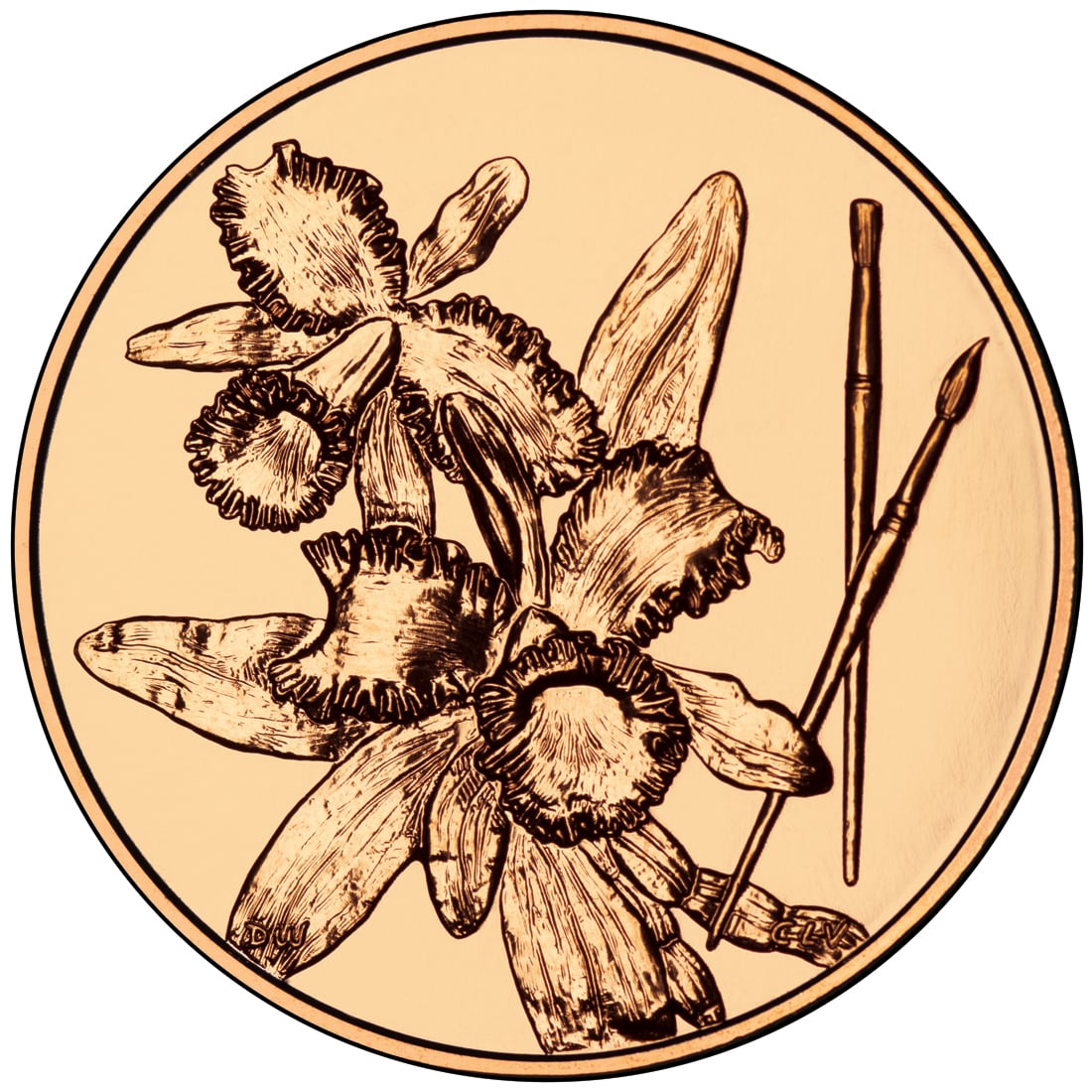 Caroline Harrison Bronze Medal Reverse