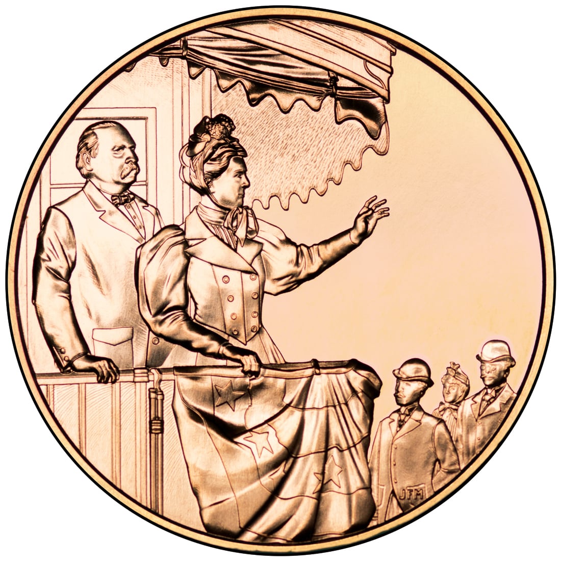 Frances Cleveland Second Term Bronze Medal Reverse