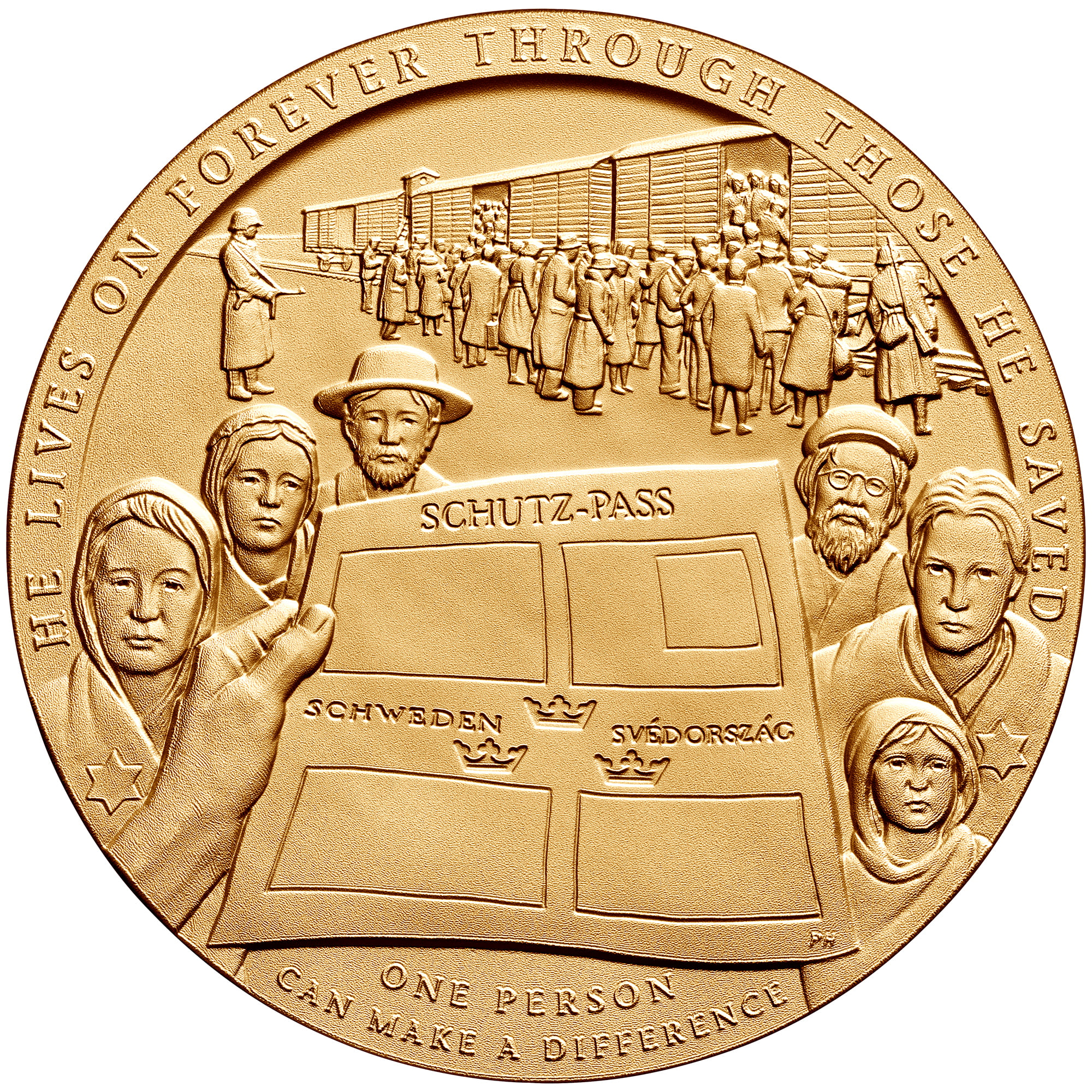 Raoul Wallenberg Medal Reverse