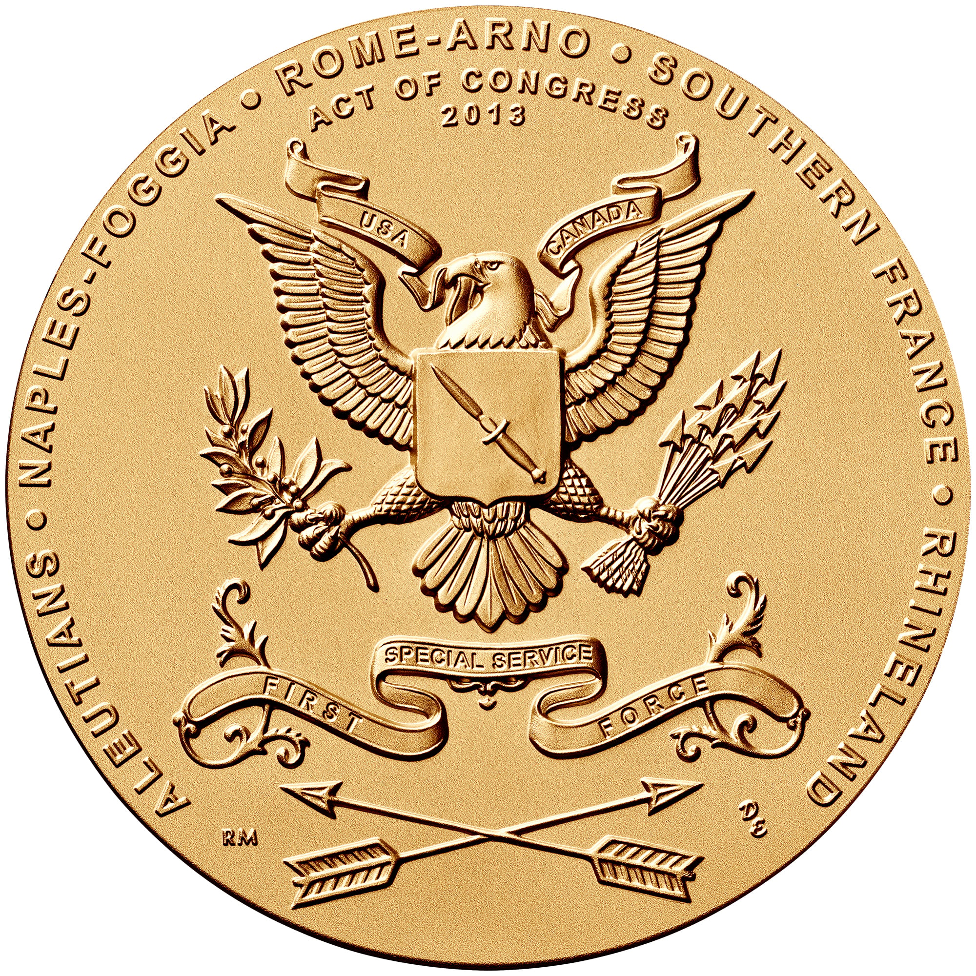 First Special Service Force Medal Reverse