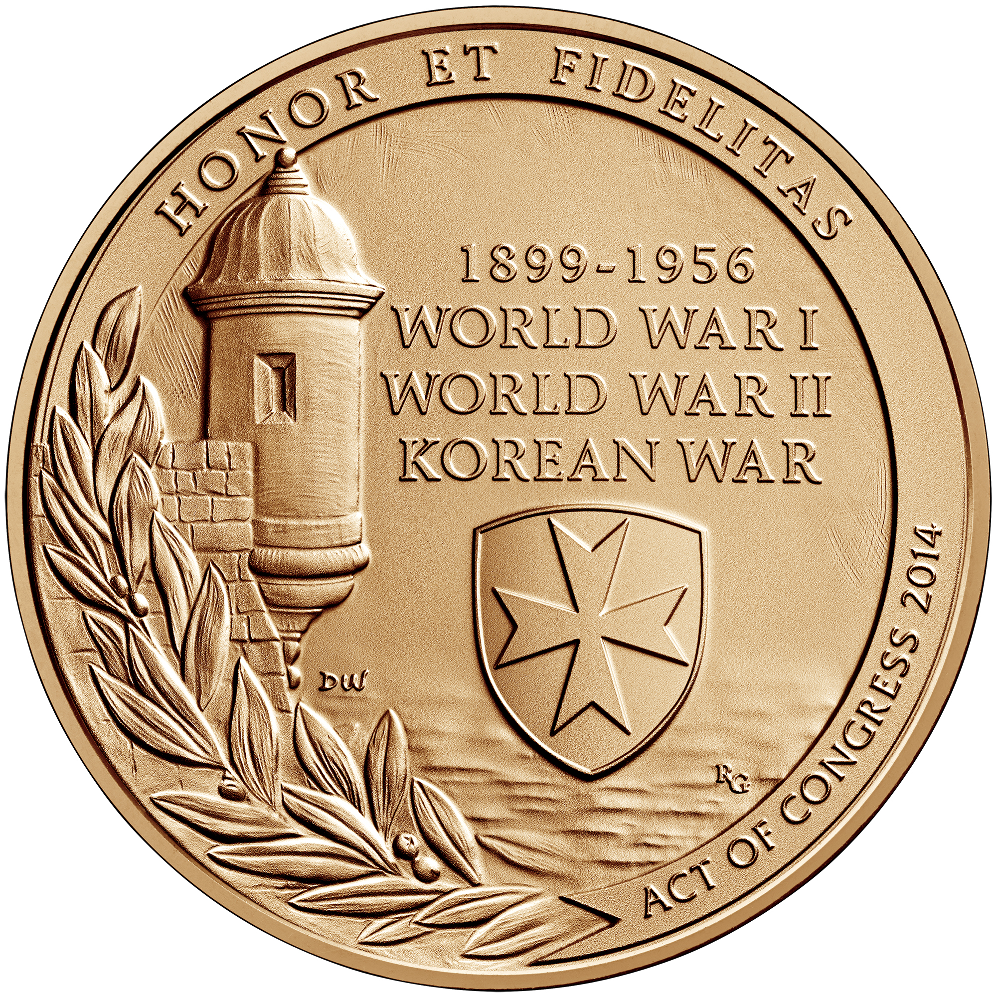 Borinqueneers Medal Reverse