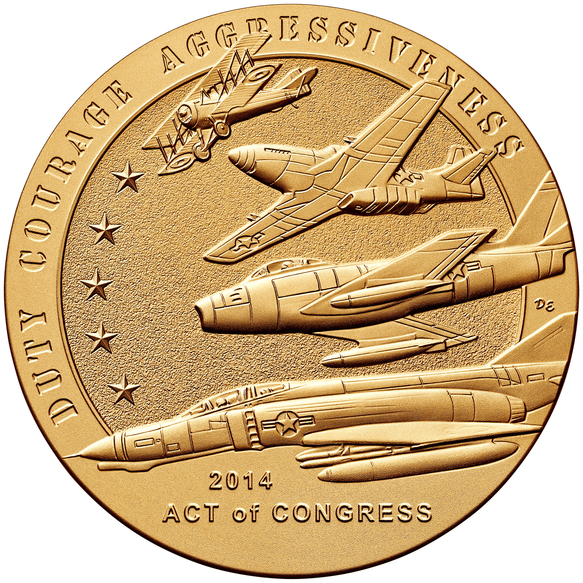 American Fighter Aces Medal Reverse