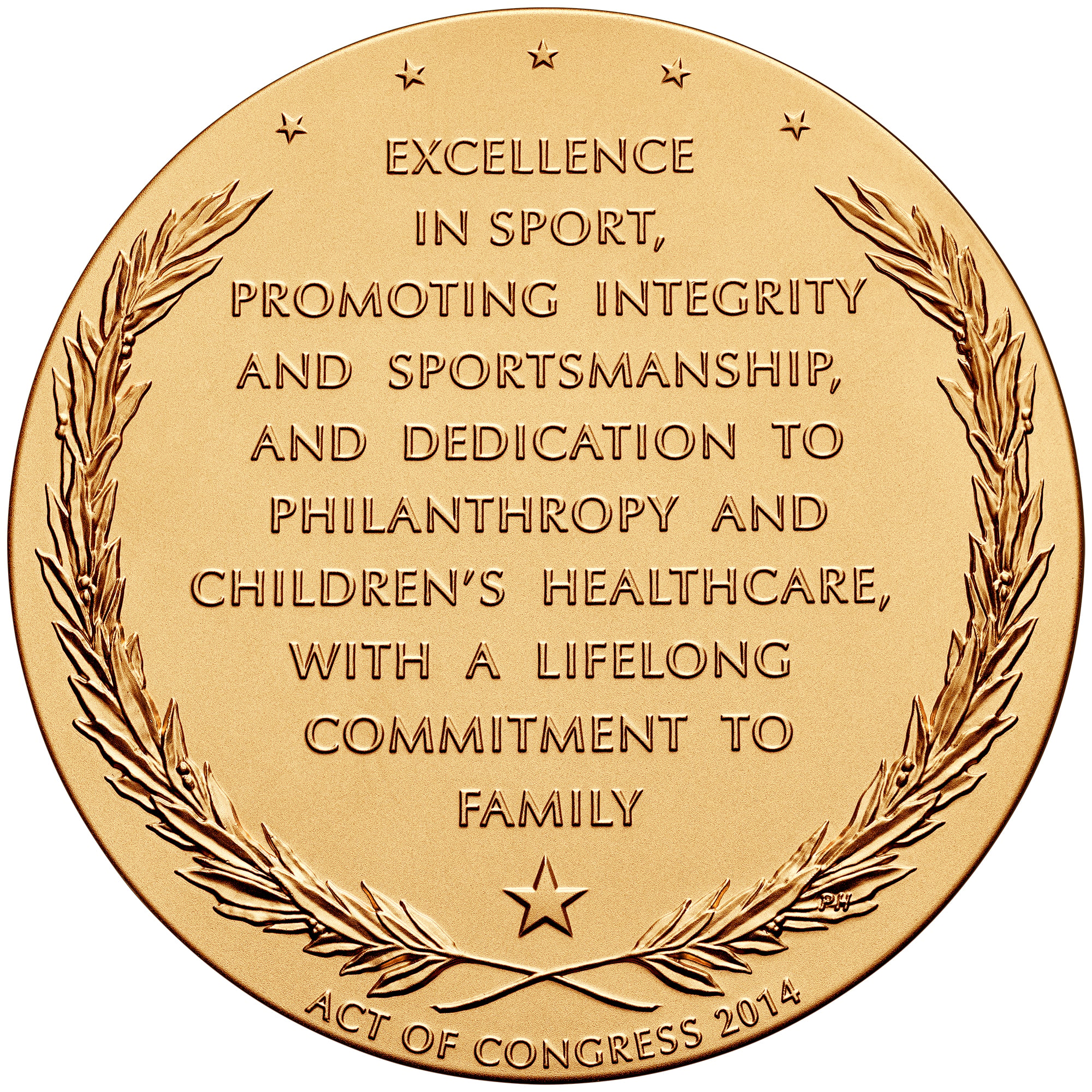 Jack Nicklaus Medal Reverse