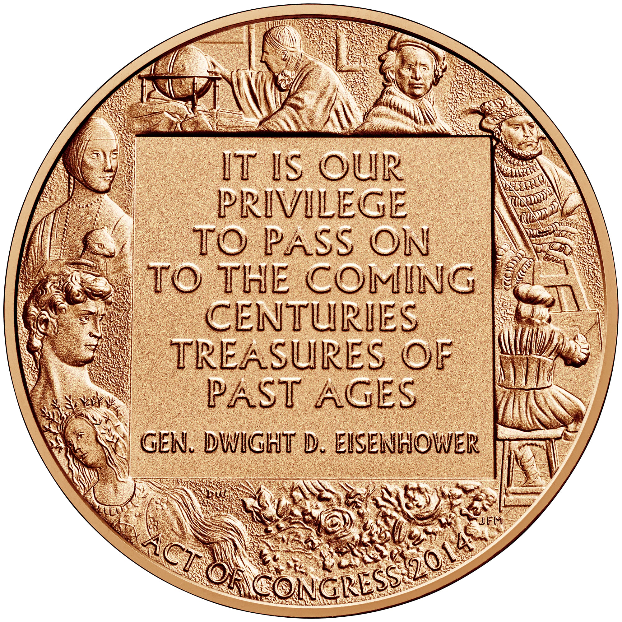 Monuments Men Medal Reverse