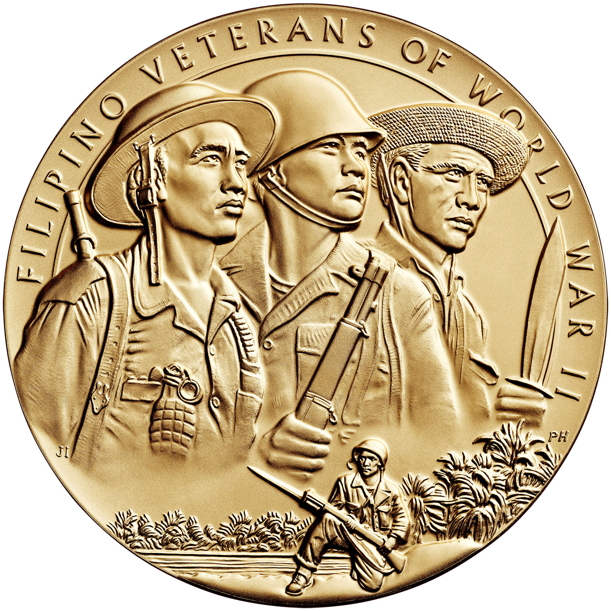 Filipino Veterans of World War II Medal Obverse