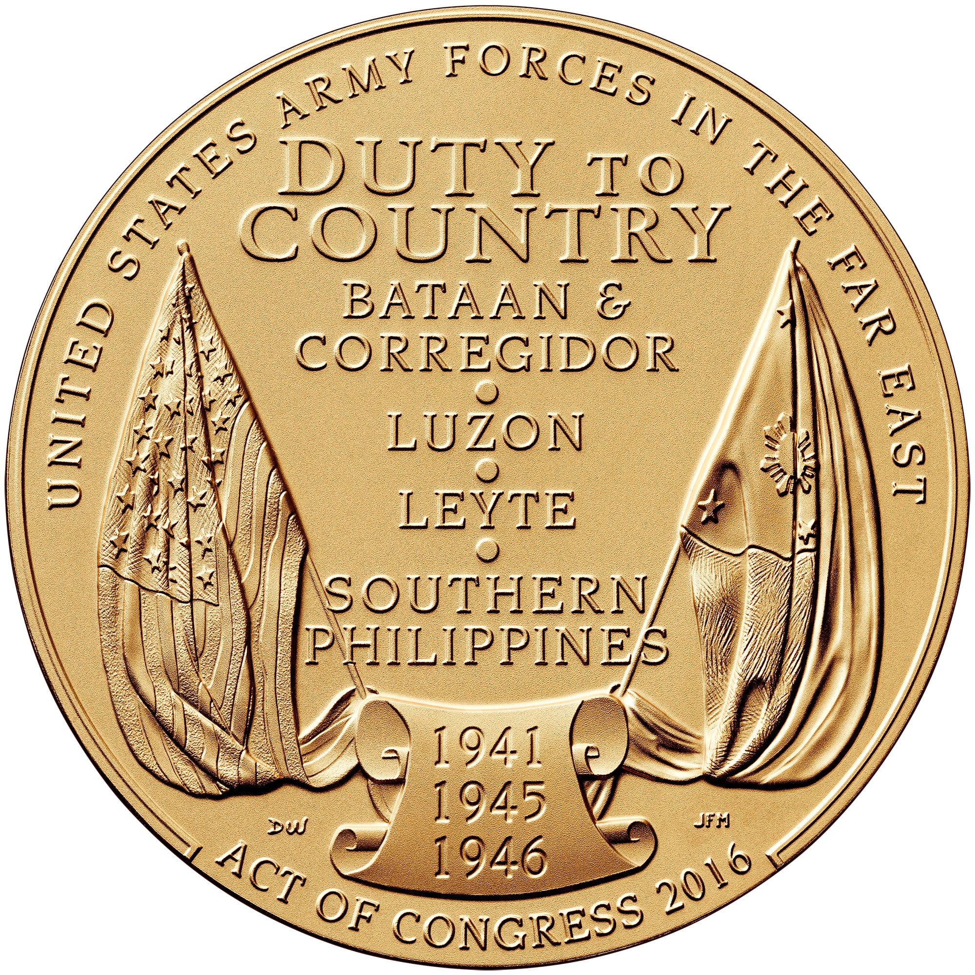 Filipino Veterans of WWII Medal Reverse