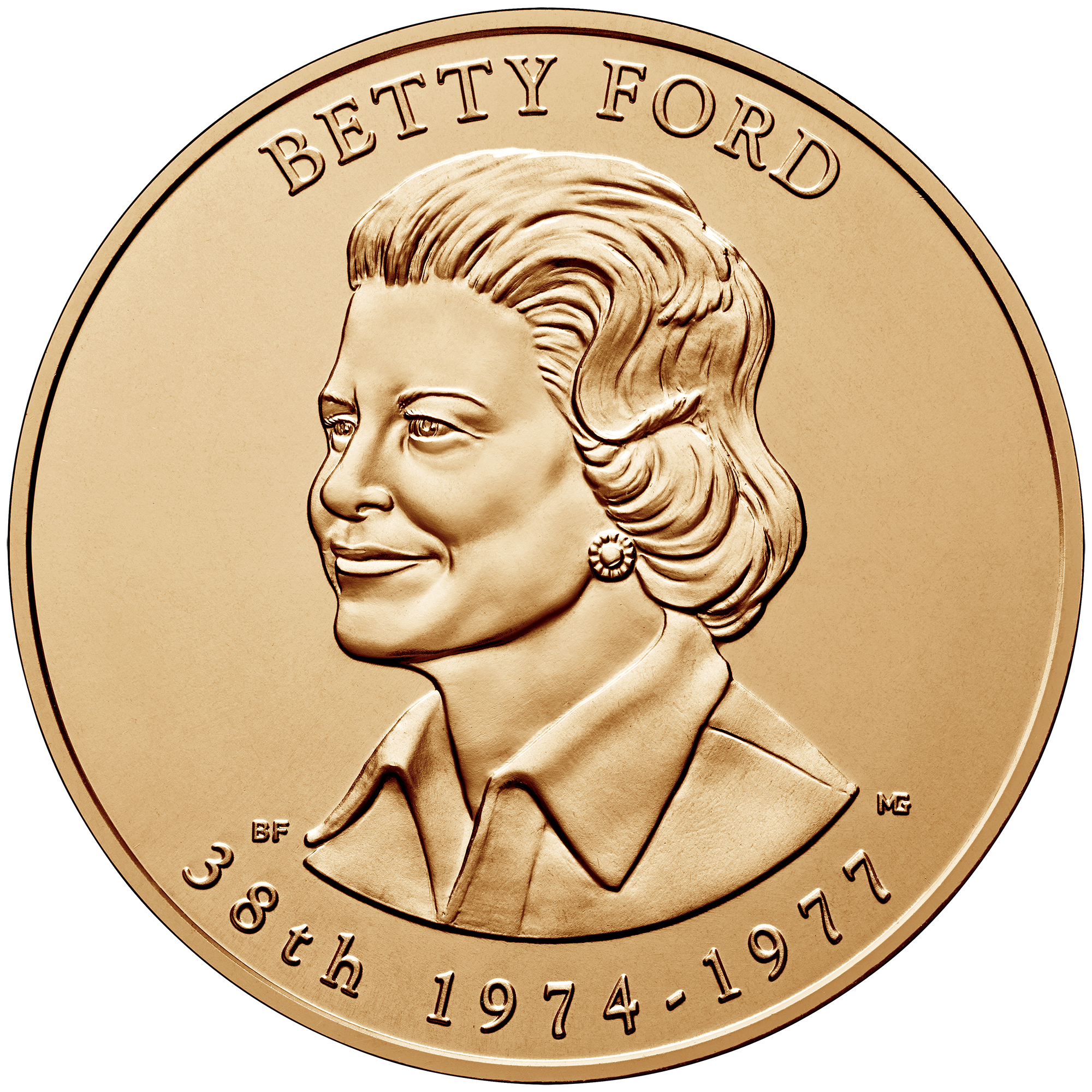 First Spouse Bronze Medal  - Betty Ford Obverse