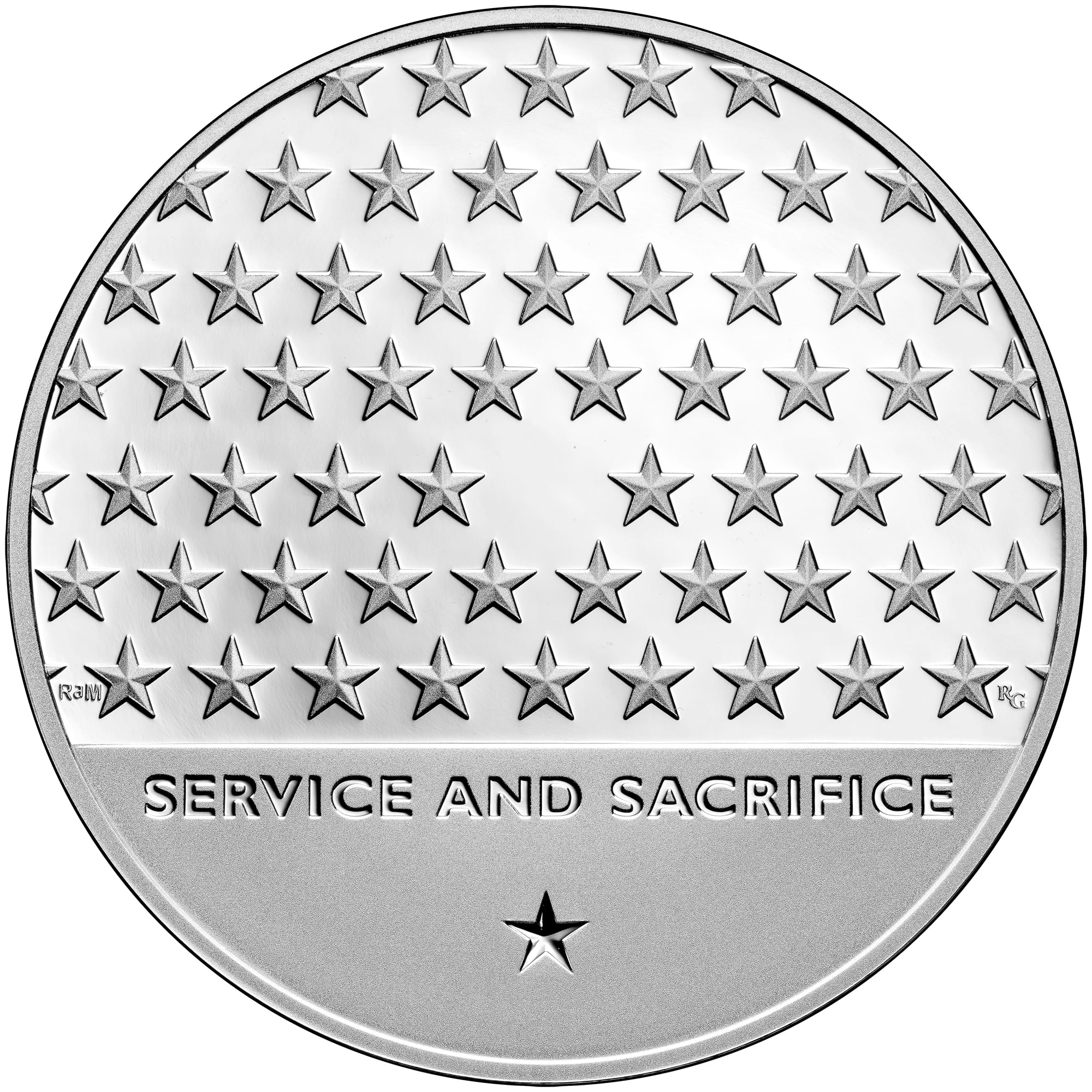 American Veterans Silver Medal Reverse