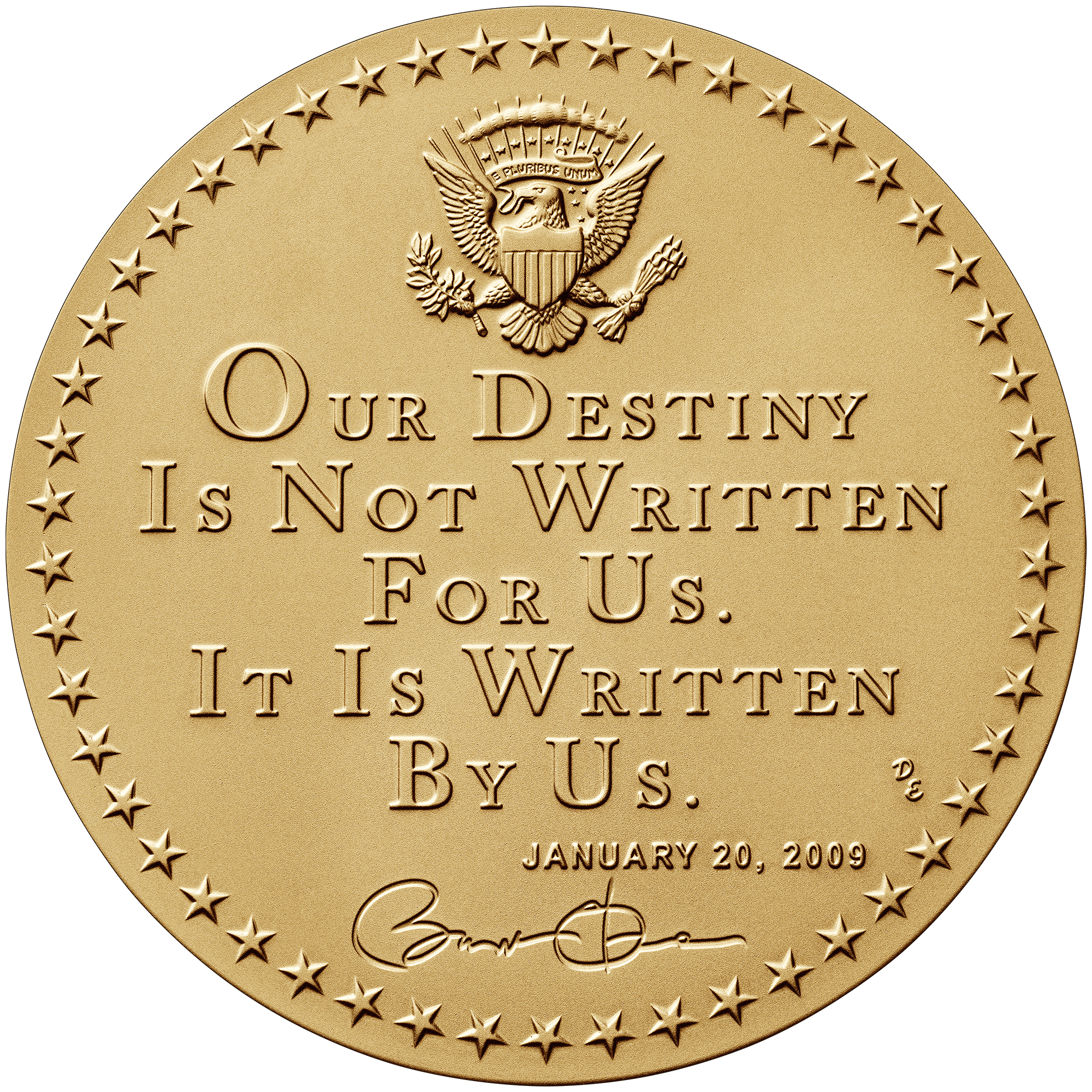Obama Presidential Medal - First Term Reverse