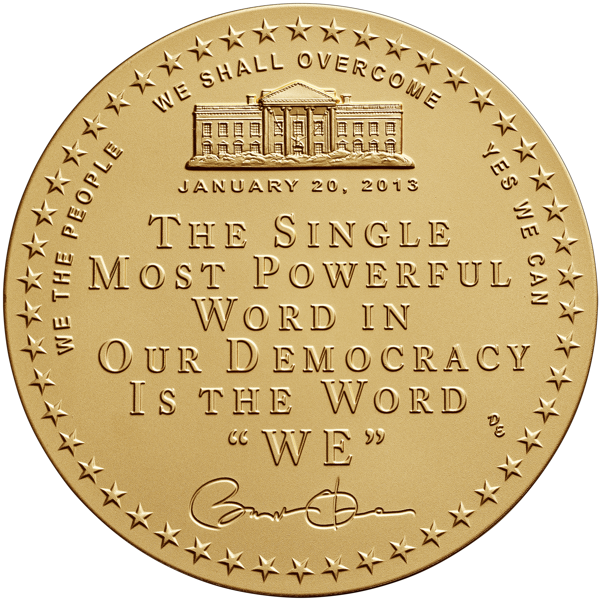 Obama Presidential Medal - Second Term Reverse