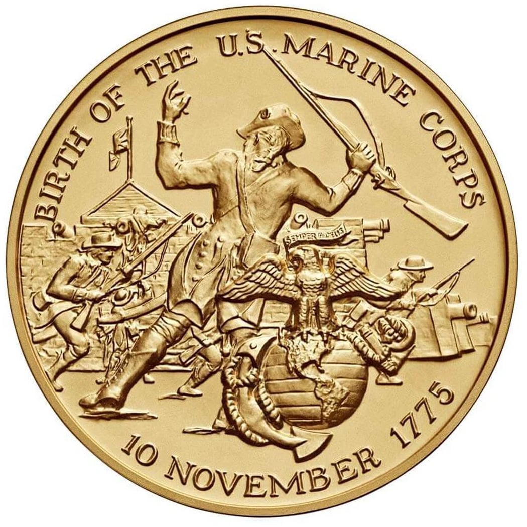 U.S. Marine Corps Bicentennial Medal Reverse