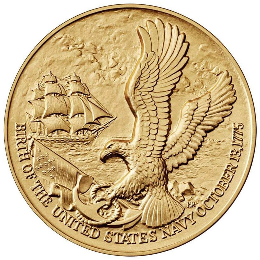 U.S. Navy Bicentennial Medal Reverse