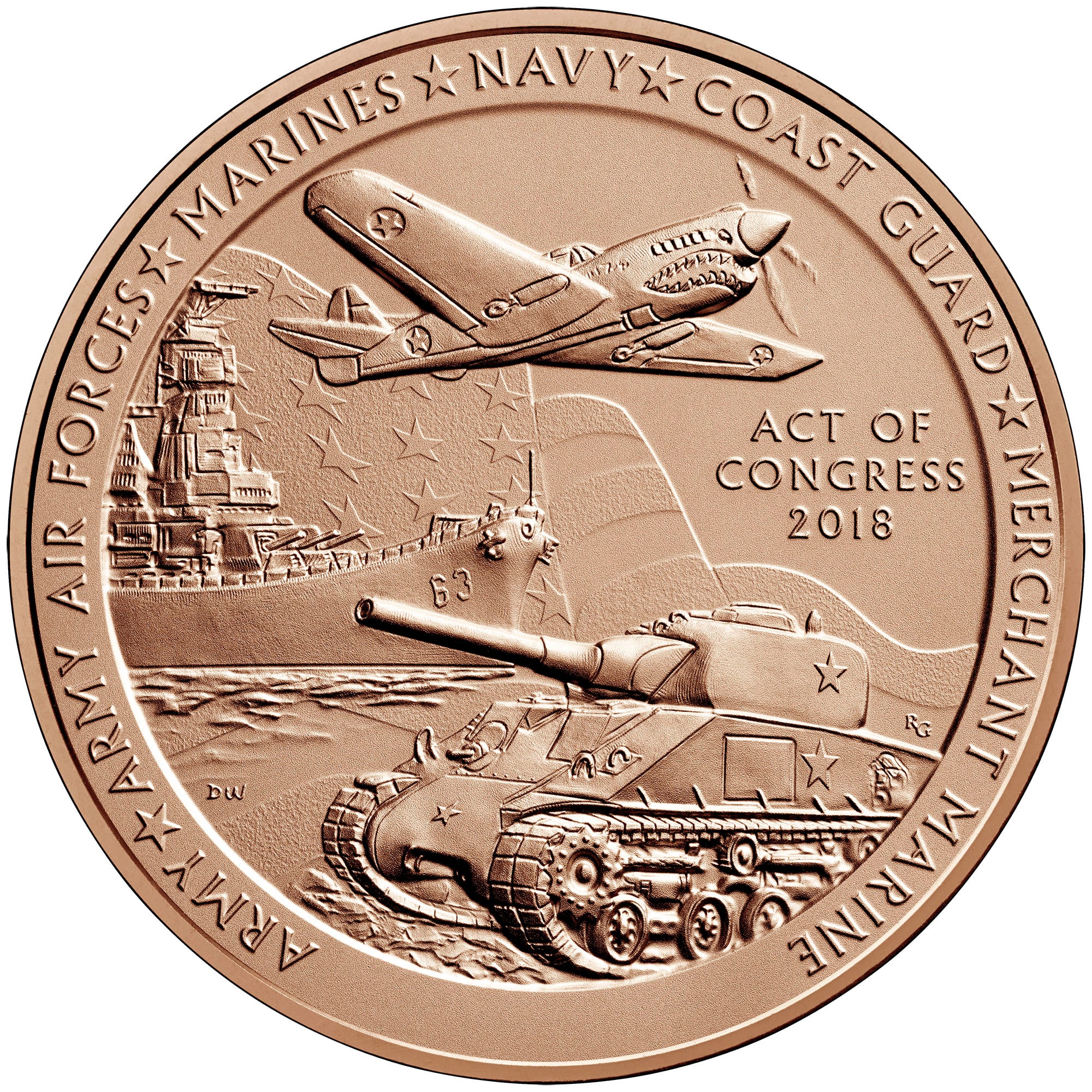 Chinese American Veterans of WWII Medal Reverse