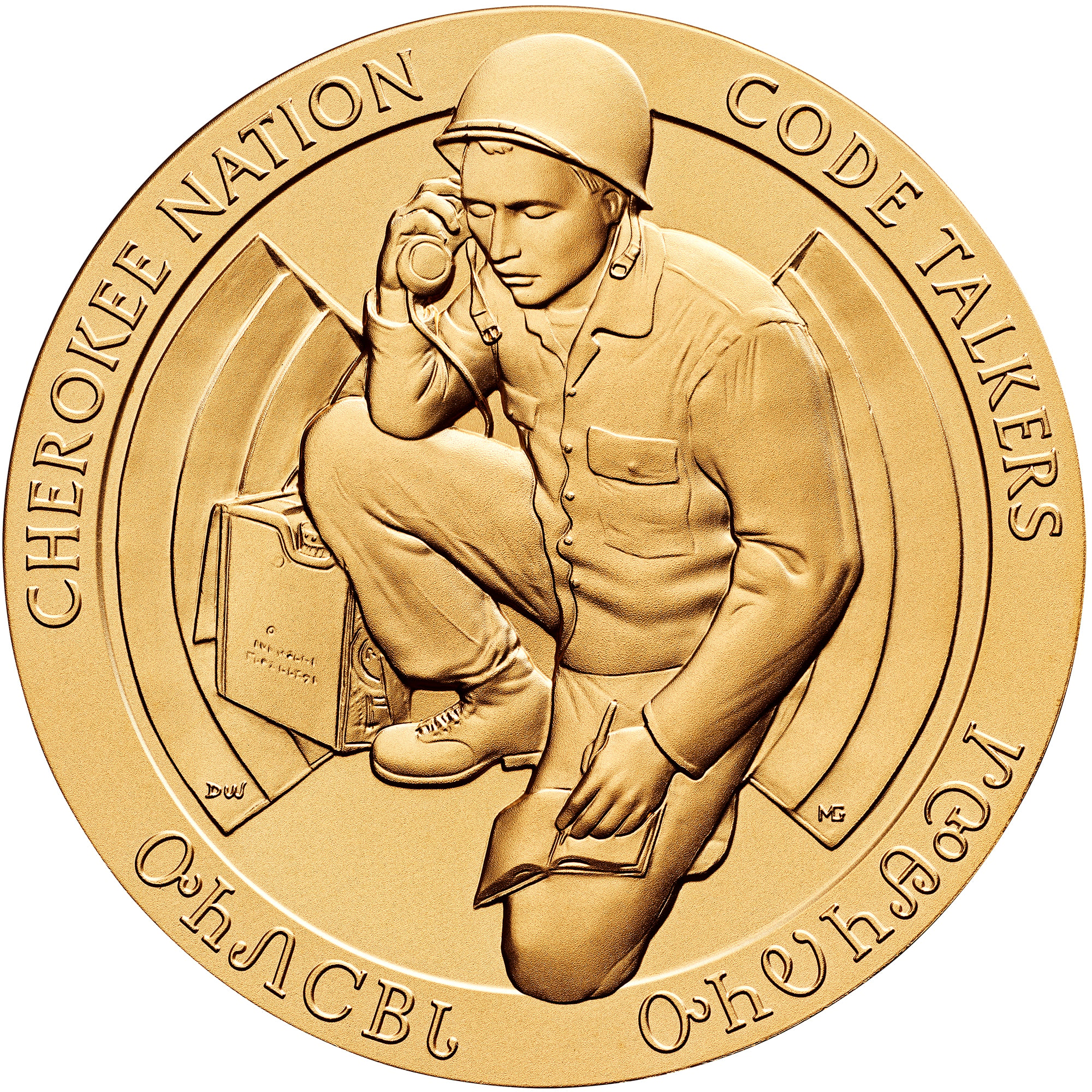 Cherokee Nation Code Talkers Medal Obverse